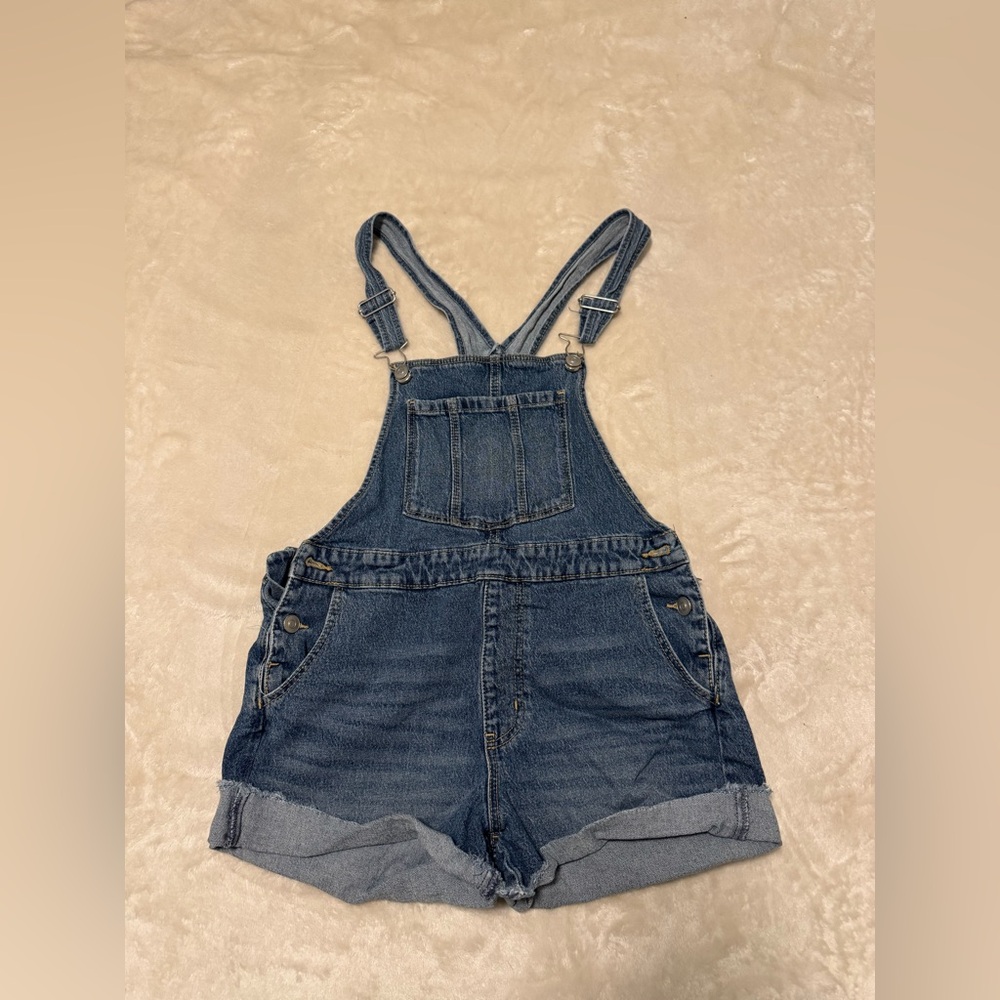 Denim Overalls with Adjustable Straps